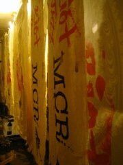 Riot Jazz banners, Moderate Studio journal, 2009