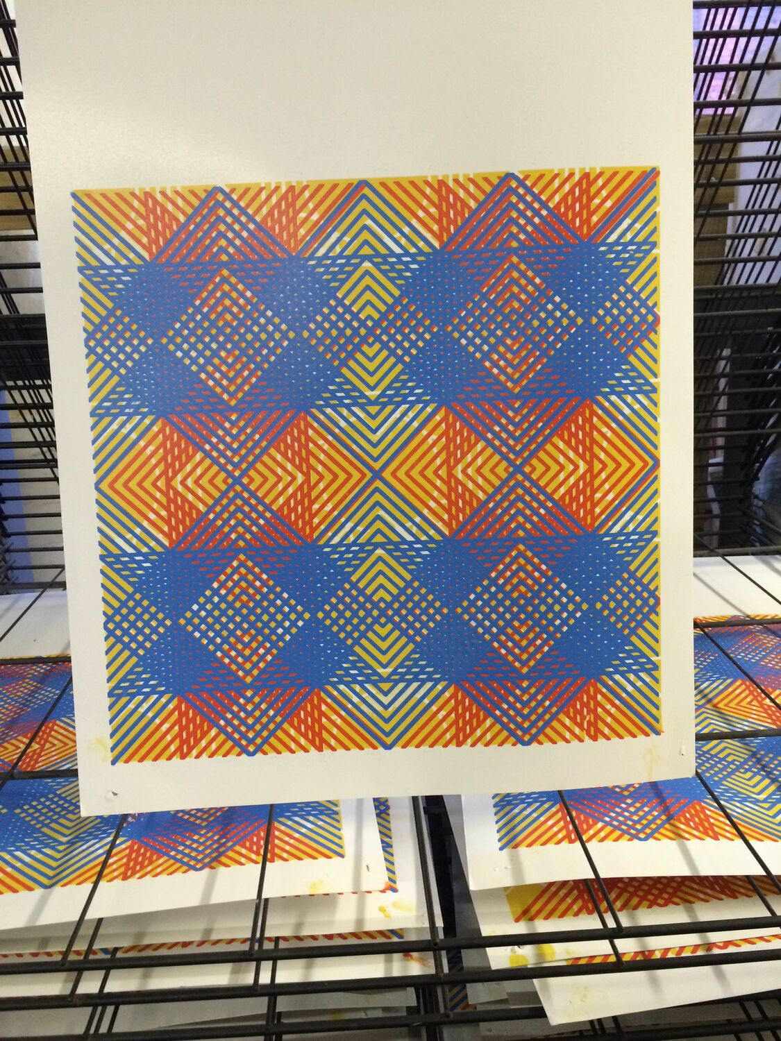 A run of printed cloth