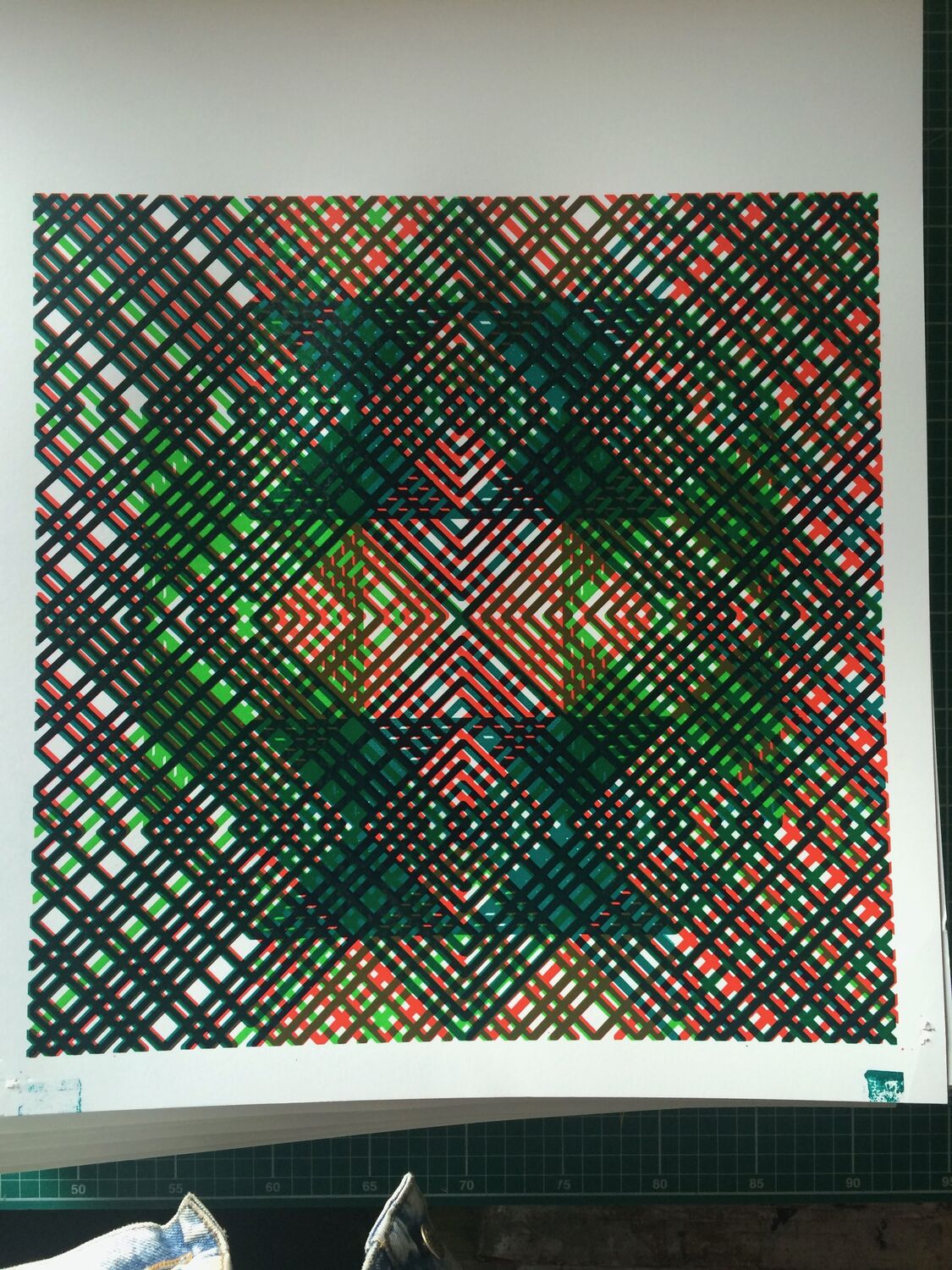 A run of printed cloth, Moderate Studio journal, 2015
