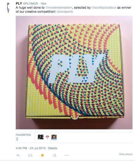 The PLY pizza box, Moderate Studio journal, 2015