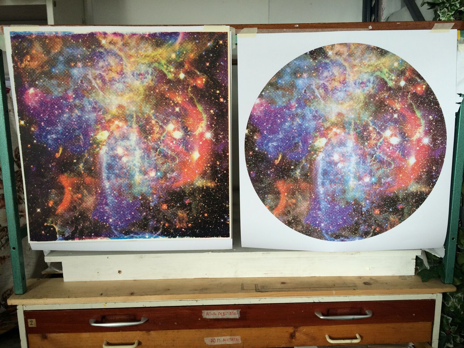 The universe in halftone, Moderate Studio journal, 2015