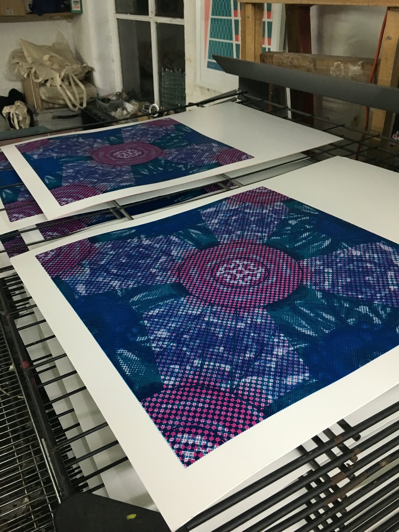 Printing the SWAG wallpaper, Moderate Studio journal, 2015