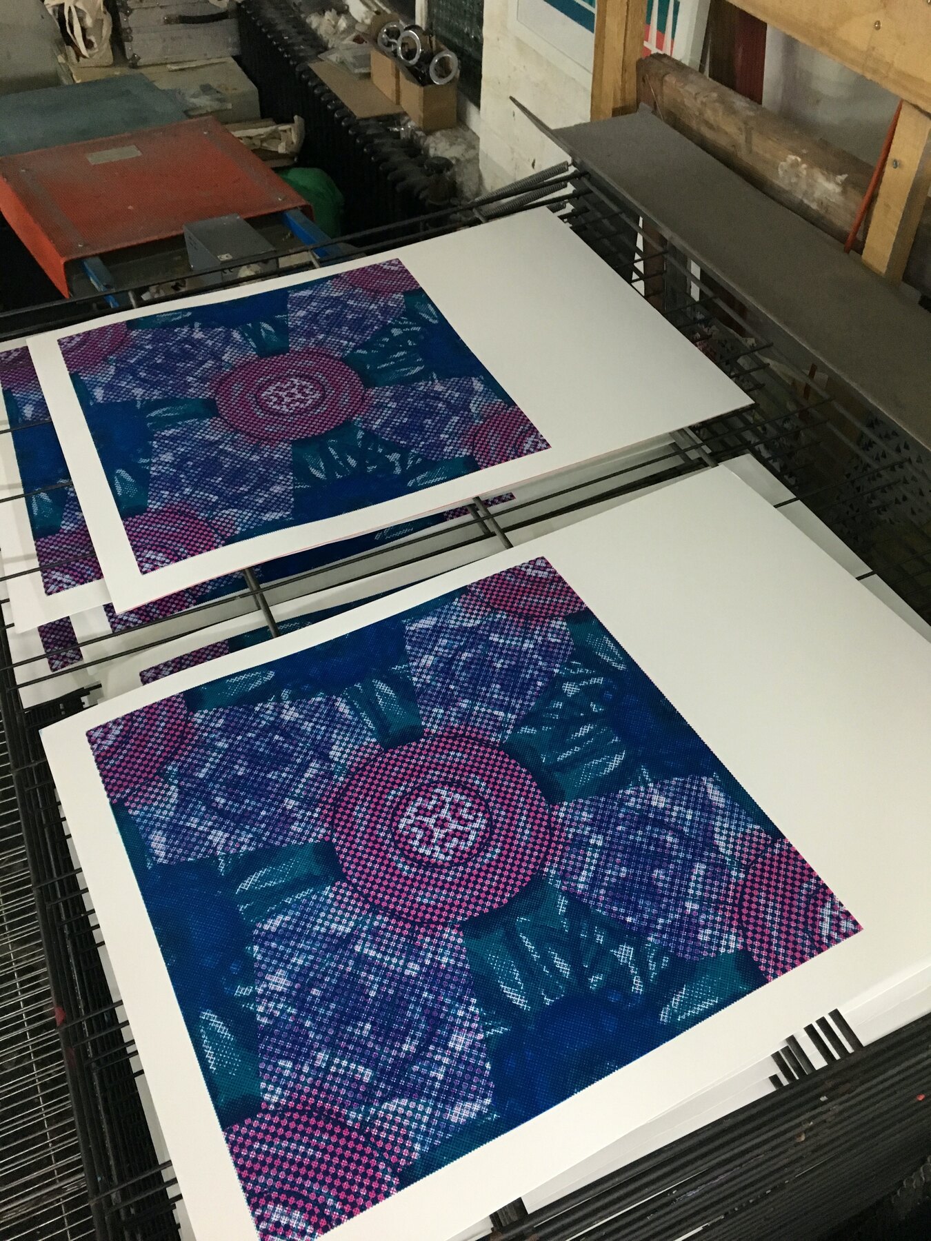 Printing the SWAG wallpaper, Moderate Studio journal, 2015
