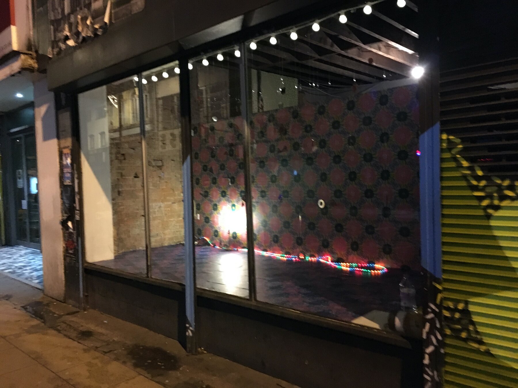 Papering the shop, Moderate Studio journal, 2015