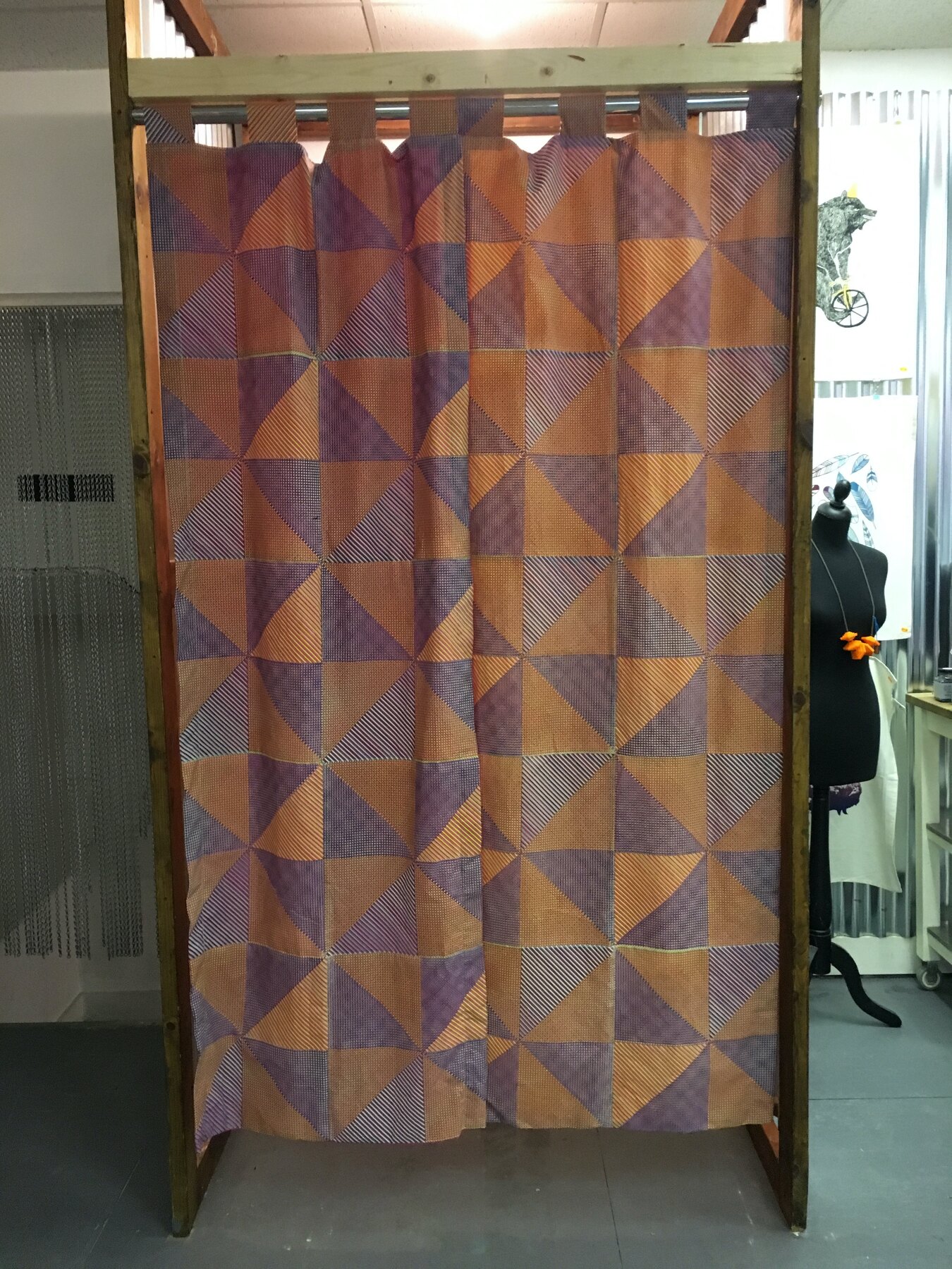 Curtains for the changing room, Moderate Studio journal, 2015