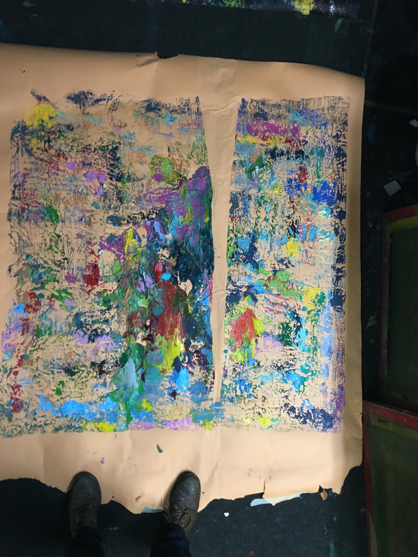 Rubbings from the paint
