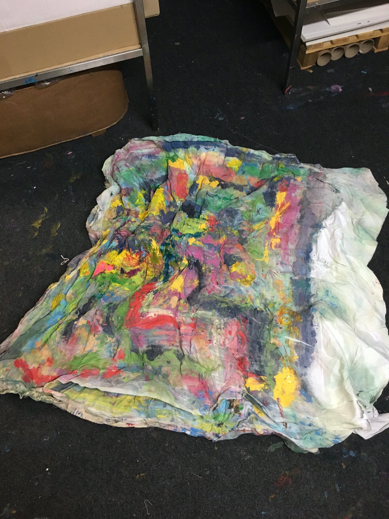 Rubbings from the paint, Moderate Studio journal, 2016