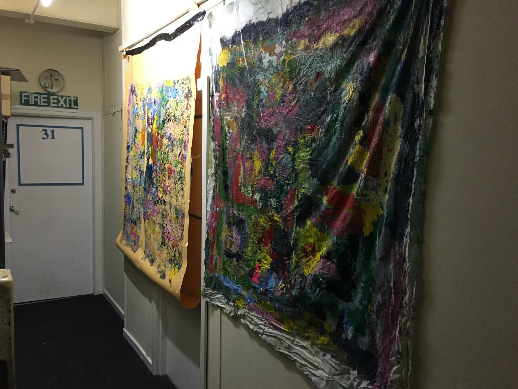 Rubbings from the paint, Moderate Studio journal, 2016