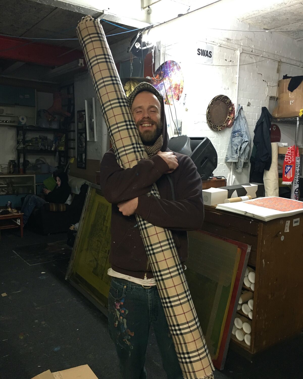 A roll of Burberry