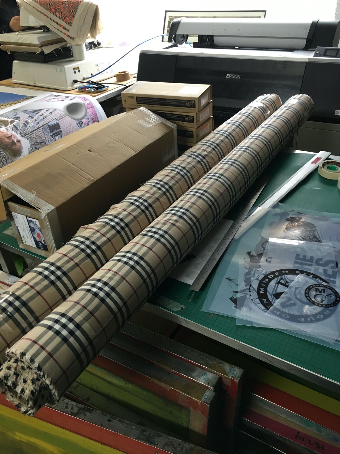 A roll of Burberry, Moderate Studio journal, 2016