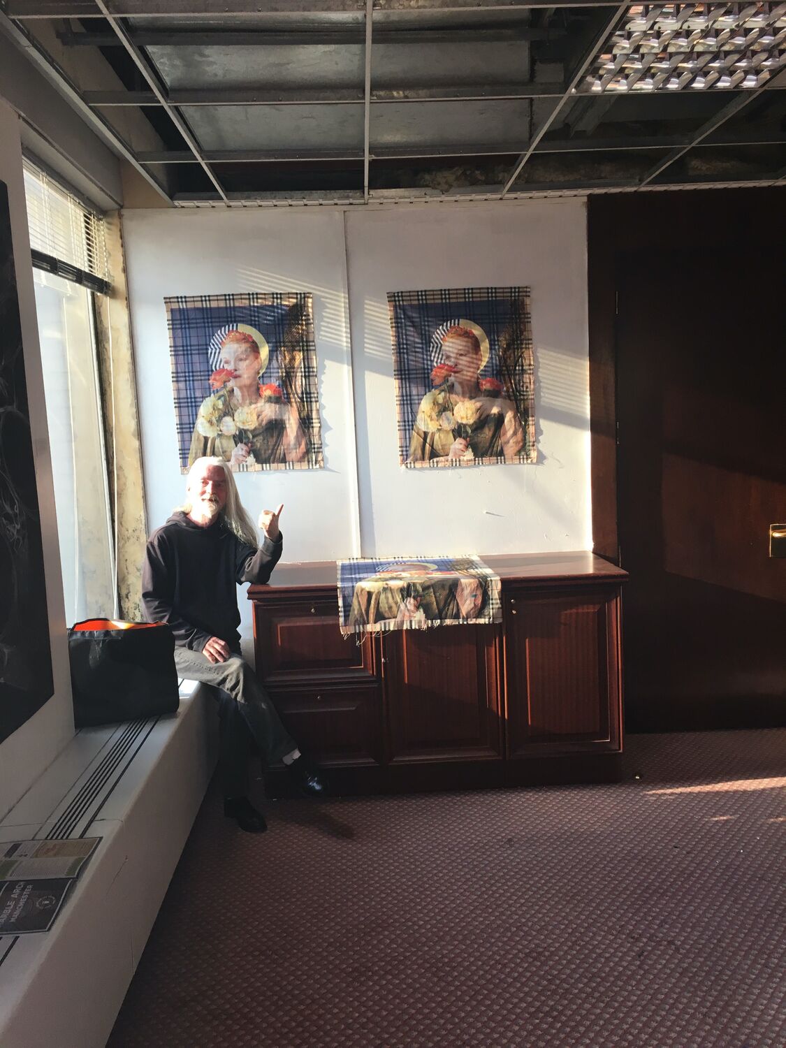A show in an empty office block