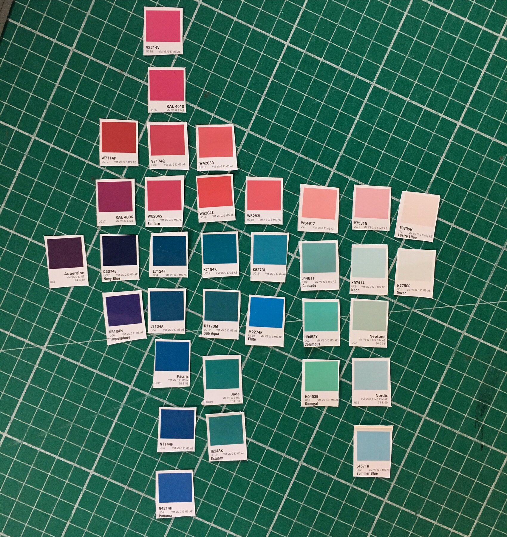 Colour planning against the terracotta, Moderate Studio journal, 2016