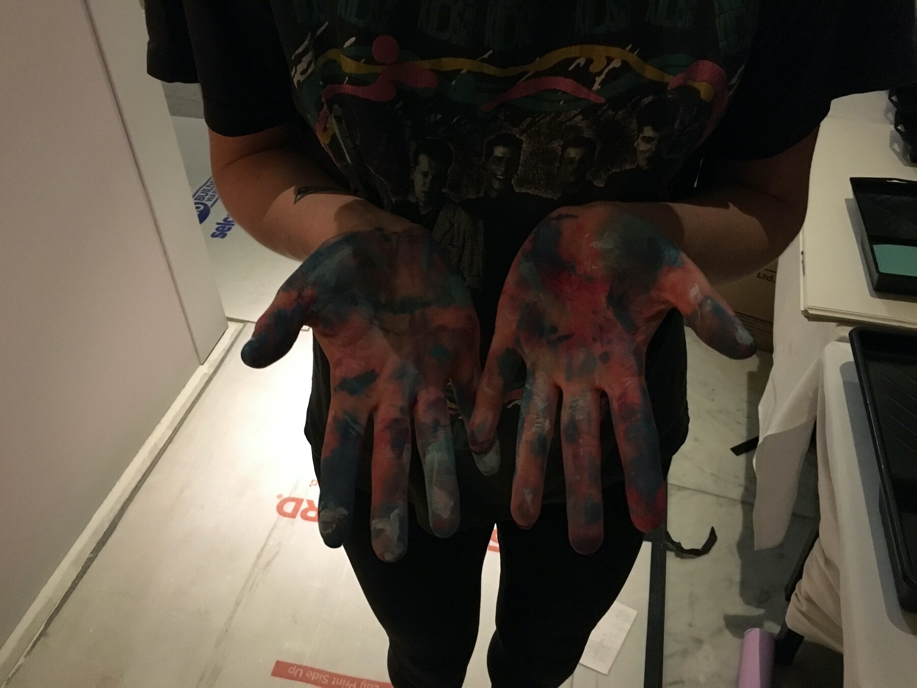Painting the box, with Jude Wainwright, Moderate Studio journal, 2016