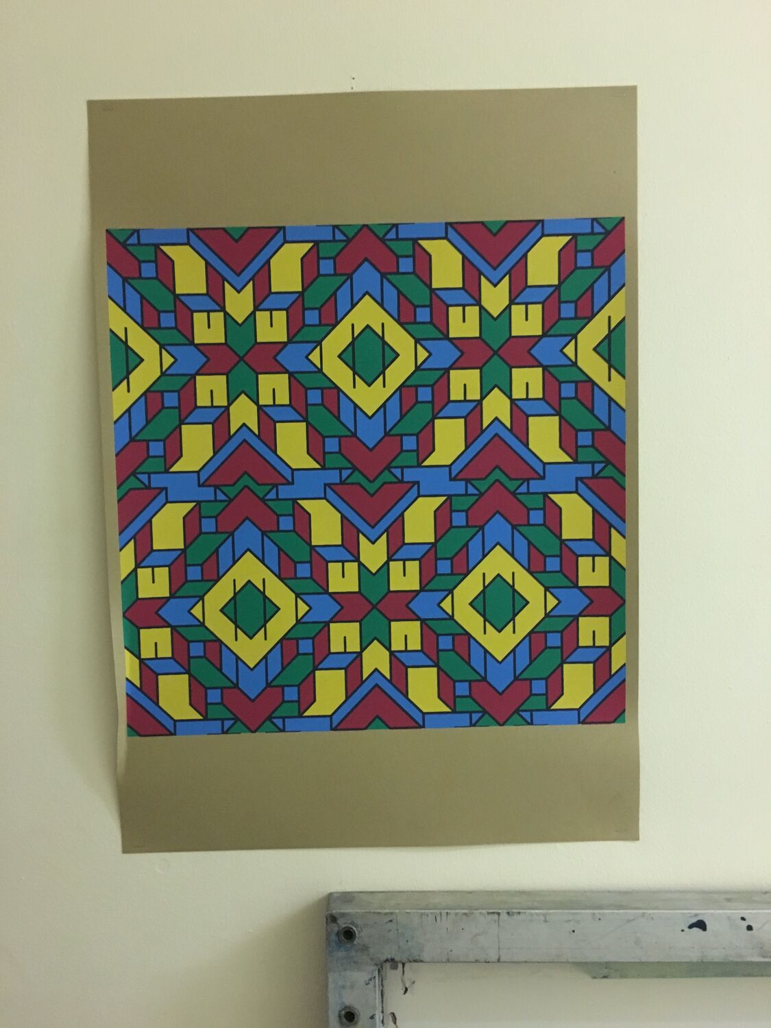 A wallpaper in primary colours