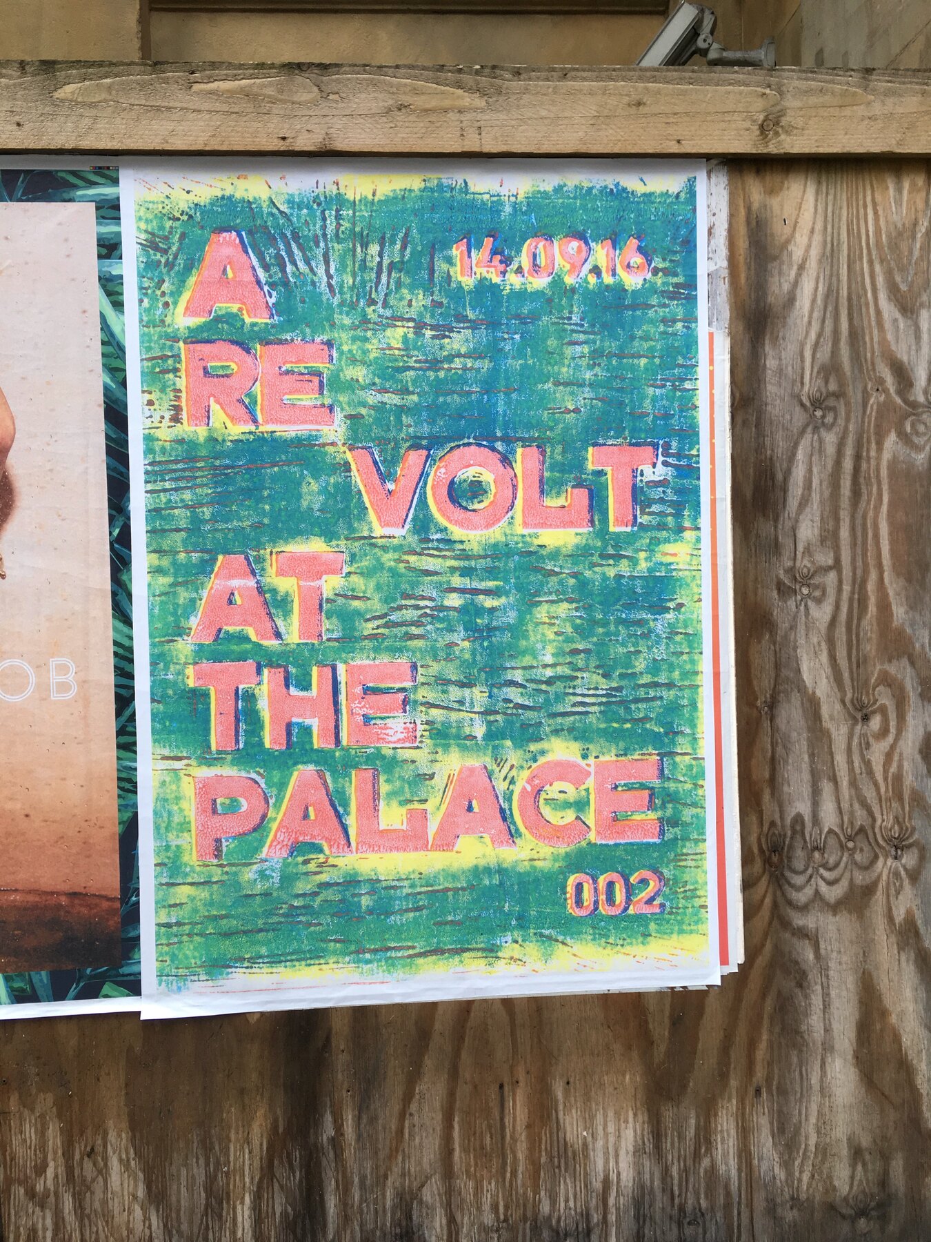 First posters on the streets