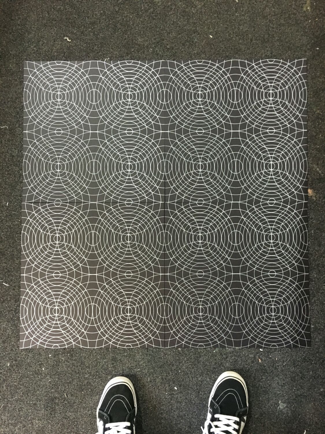 Circles on black, Moderate Studio journal, 2016