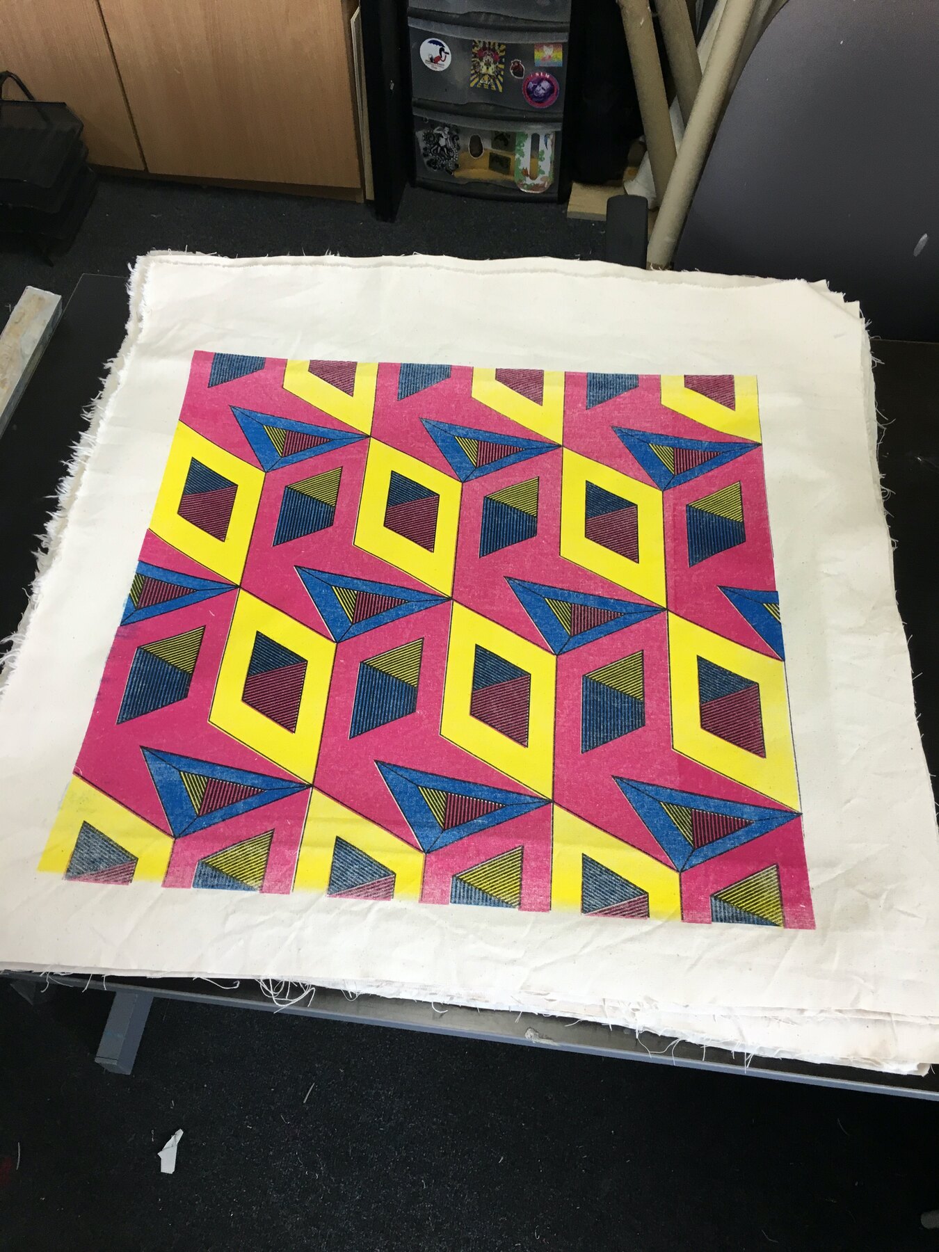 Fabric for the bar, Moderate Studio journal, 2016