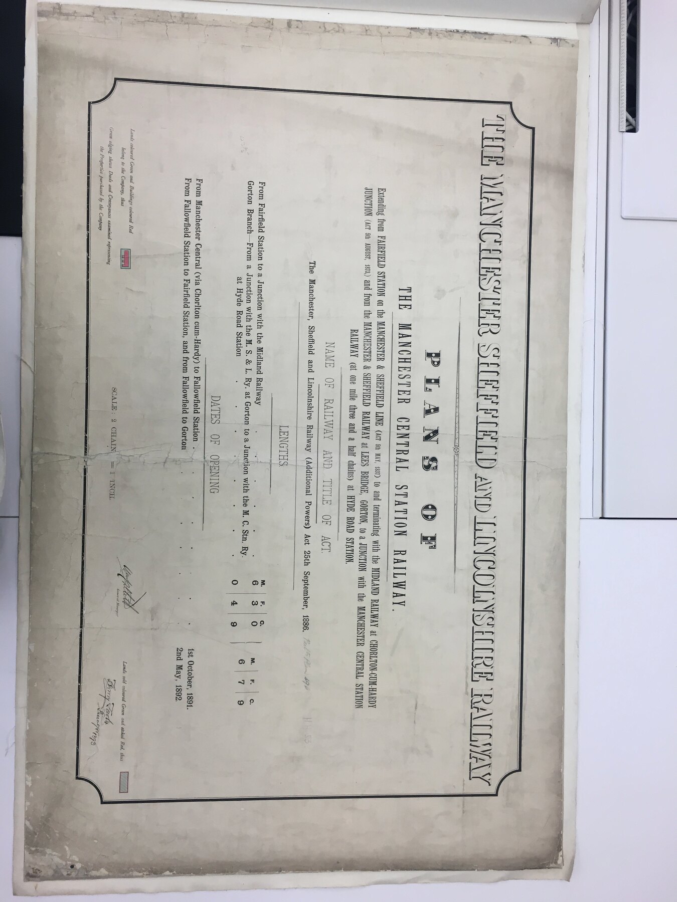 A day with the 1892 plans