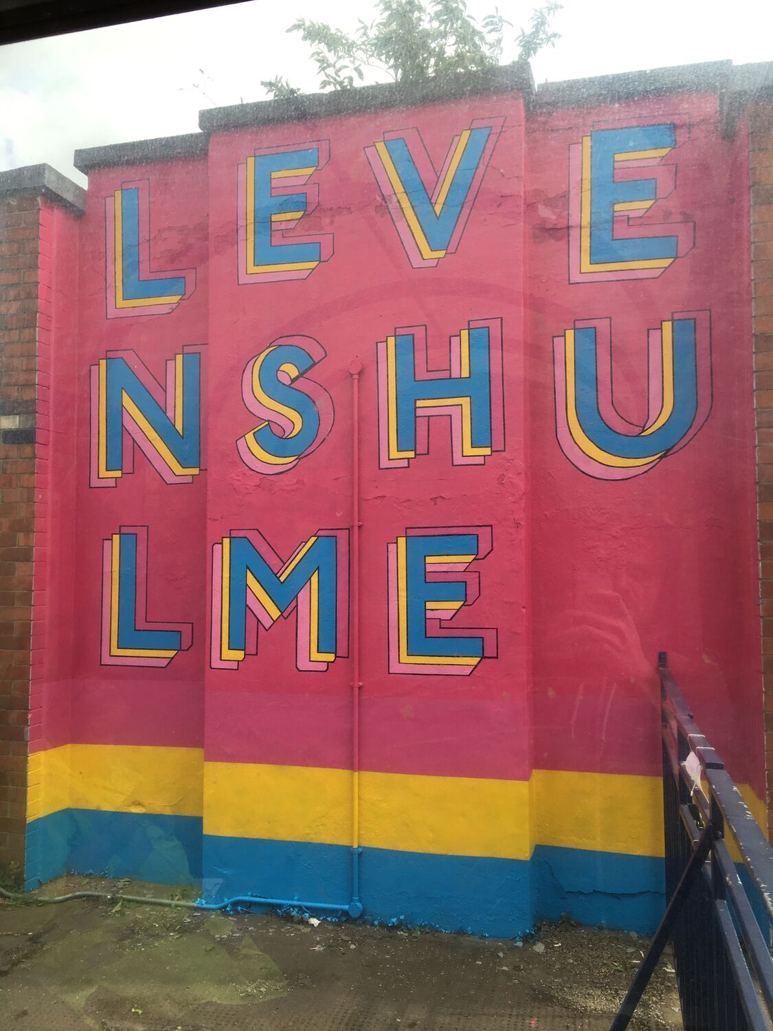 Painting the Levenshulme mural