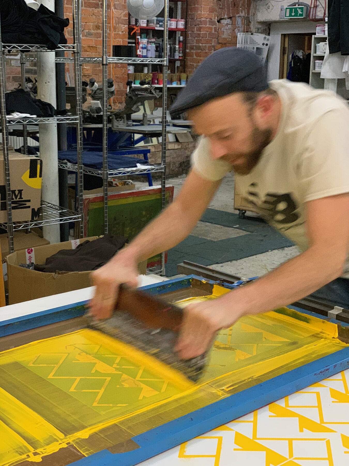 Printing the Station South fabric