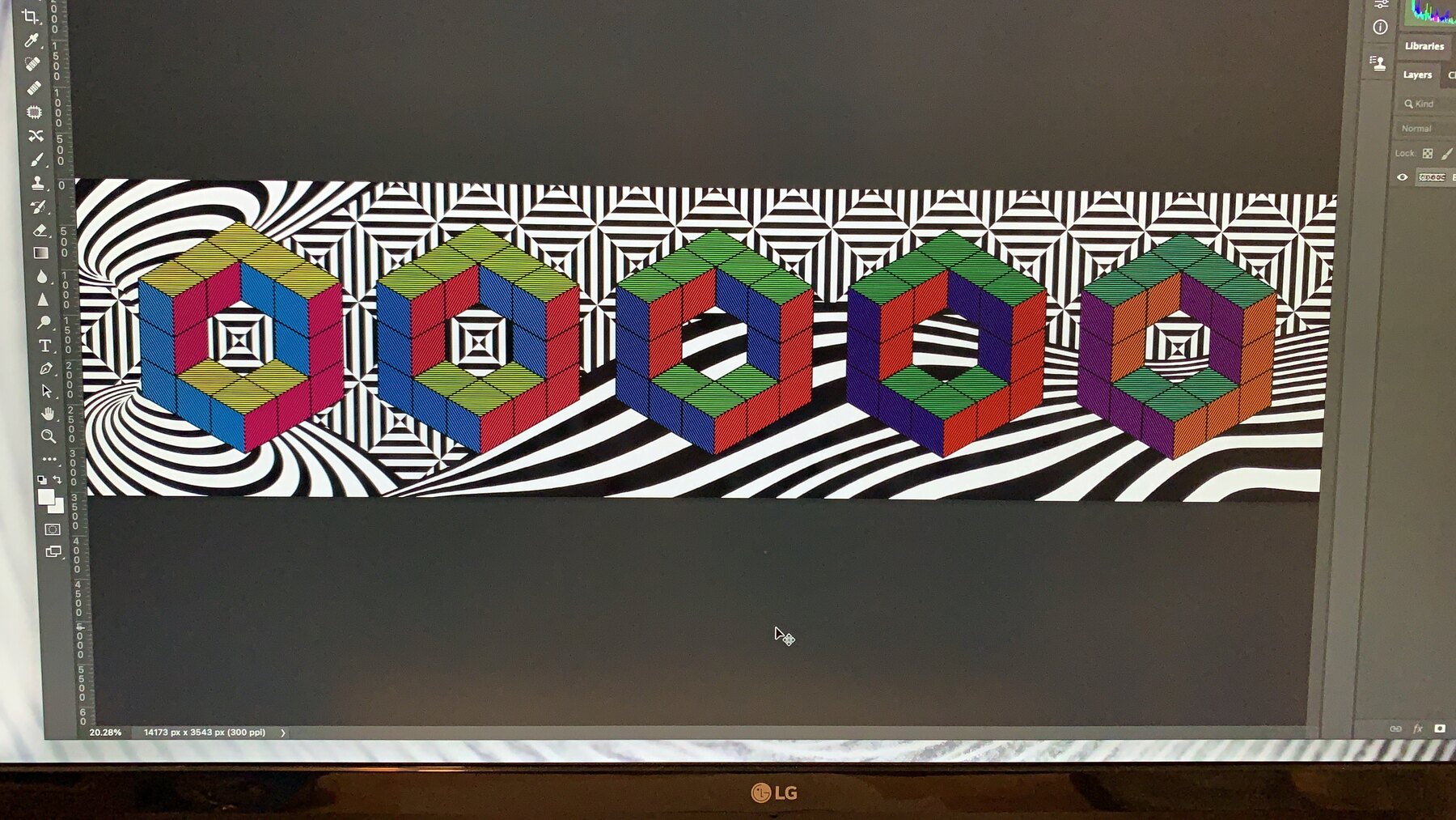 Art on the back of the board