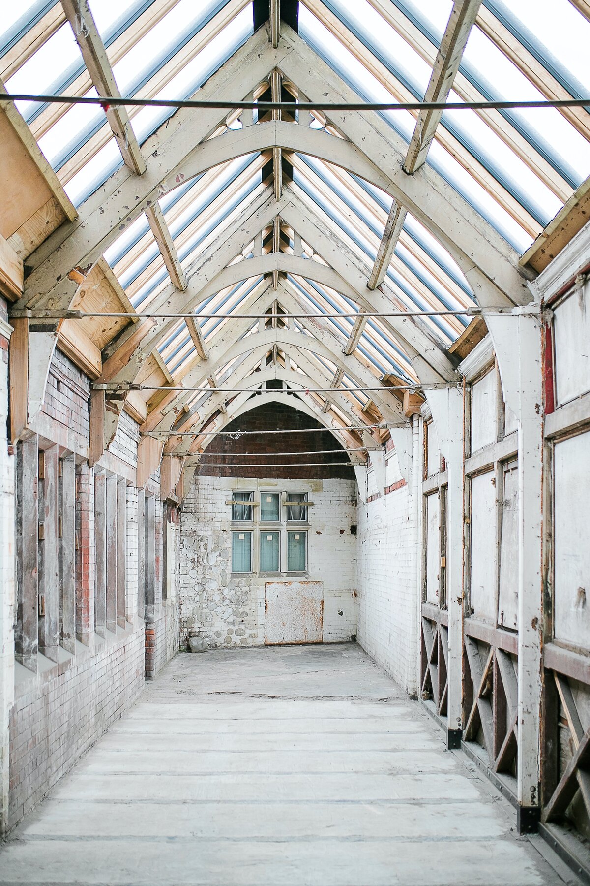 The station, stripped
