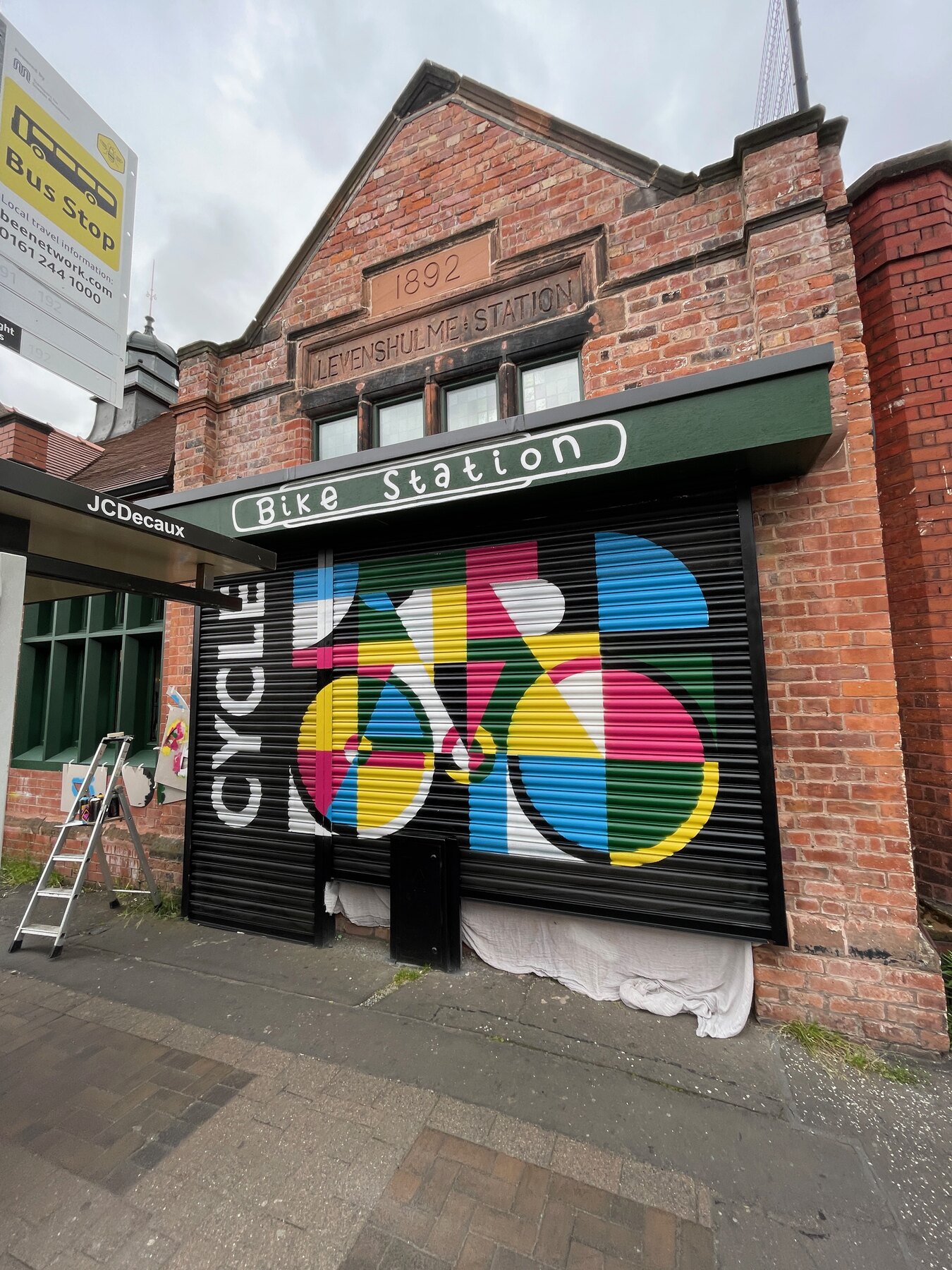 The Bike Station mural, Moderate Studio journal, 2024