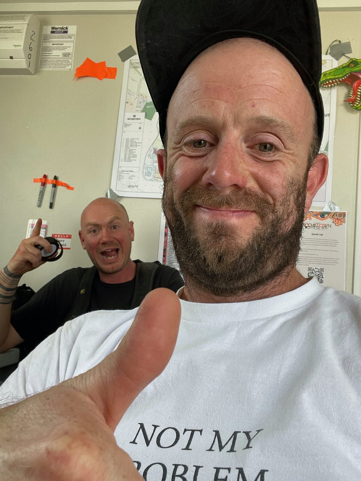 The photography team at the Boomtown production office.