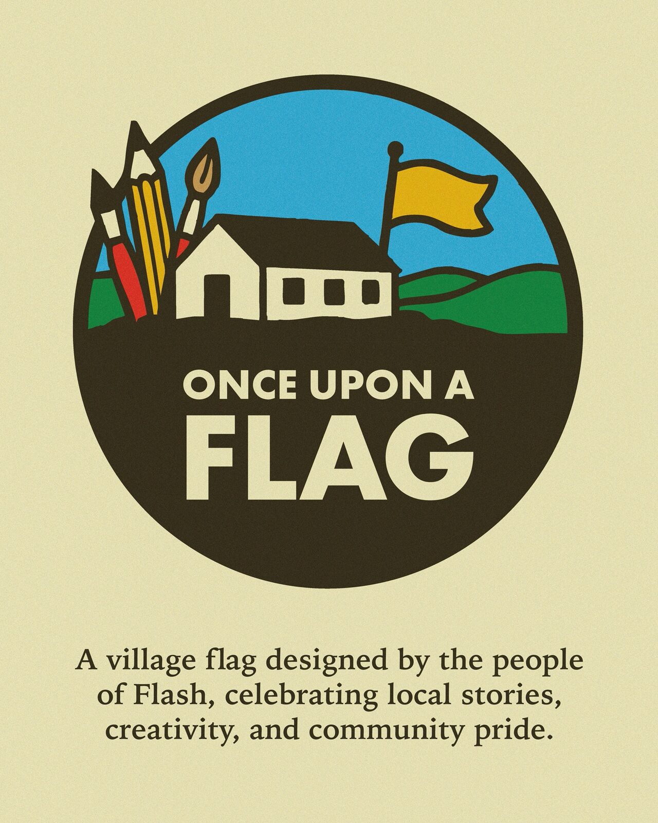 Once Upon a Flag artwork, Moderate Studio journal, 2025