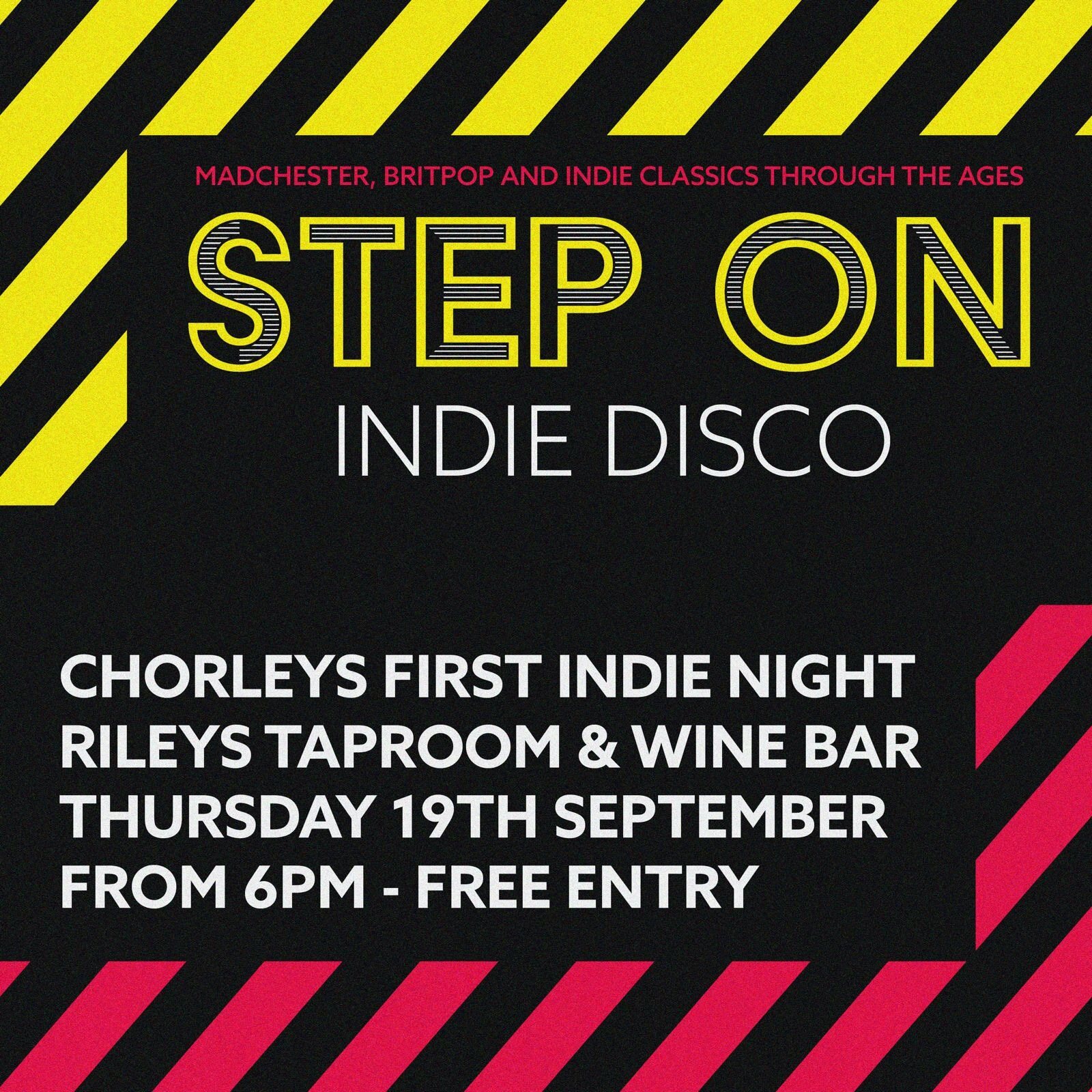 Step On Indie Disco poster.