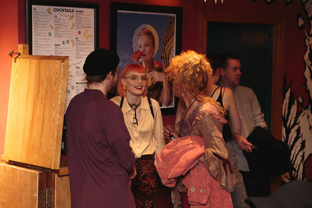 Guests in costume at the Font Bar club night